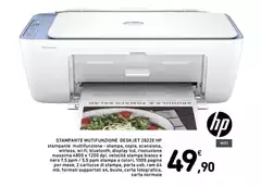 HP - Stampante Multifunzione Deskjet 2822E