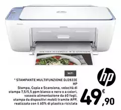 HP - Stampante Multifunzione DJ2822E