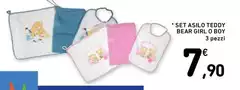 Set Asilo Teddy Bear Girlo Boy