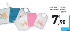 Set Asiolo Teddy Bear Girl O Boy