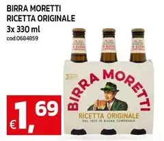 Moretti - Birra Ricetta Originale