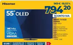 Hisense - Smart Tv Oled 55A6N