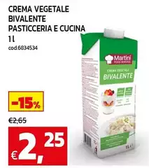 Martini - Crema Vegetale Bivalente Pasticceria E Cucina