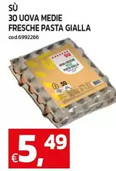 30 Uova Medie Fresche Pasta Gialla 30 Uova Medie Fresche Pasta Gialla
