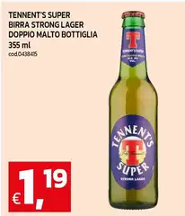 Tennent's - Birra Strong Lager Doppio Malto Bottiglia