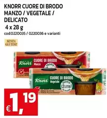 Knorr - Cuore Di Brodo Manzo/Vegetale/Delicato