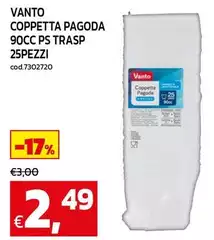 Coppetta Pagoda 90cc Ps Trasp Coppetta Pagoda 90cc Ps Trasp