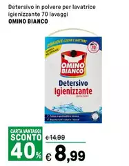 Omino Bianco - Detersivo In Polvere Per Lavatrice Igienizzante 70 Lavaggi