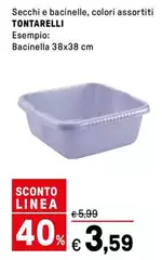 Tontarelli - Secchi E Bacinelle, Colori Assortiti