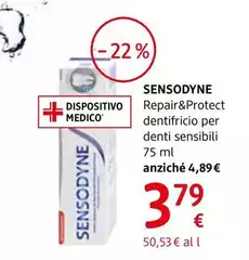 Sensodyne - Repair&Protect Dentifricio Per Denti Sensibili 75 Ml