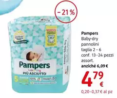 Pampers - Baby-Dry Pannolini Varie Taglie 13-24 Pezzi, Assort.