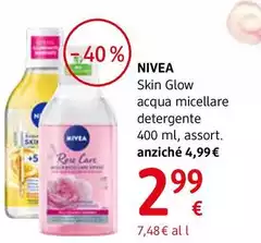 Nivea - Skin Glow Acqua Micellare Detergente 400 Ml, Assort.