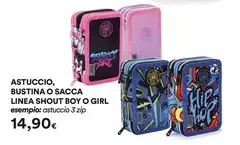 Linea - Astuccio Bustina O Sacca  Shout Boy O Girl