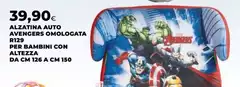 Alzatina Auto Avengers Omologata R129 Per Bambini Con Altezza