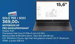 HP - Notebook Pro 250g10pn9y6xoat