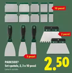 Parkside - Set Spatole, 2,3 O 10 Pezzi