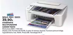 Canon - Stampante Multifunzione Ts3751