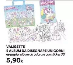 Valigette E Album Da Disegnare Unicorni