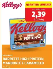 Kelloggs - Barrette High Protein Mandorle E Caramello