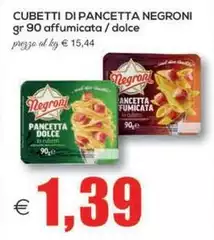 Negroni - Cubetti Di Pancetta