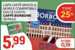 Caffe borbone - Caps Caffè Miscela Nobile Compatibile Dolce Gusto