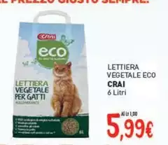 Crai - Lettiera Vegetale Eco