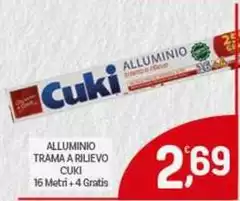 Cuki - Alluminio Trama A Rilievo