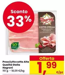 Negroni - Prosciutto Cotto Alta Qualità Stella