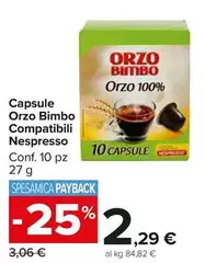 Nespresso - Capsule Orzo Bimbo Compatibili