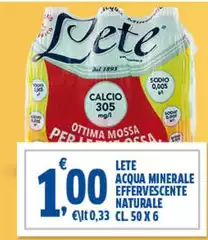 Lete - Acqua Minerale Effervescente Naturale