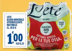Lete - Acqua Minerale Effervescente Naturale