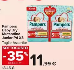 Pampers - Baby Dry Mutandino Junior Pd X3