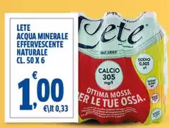Lete - Acqua Minerale Effervescente Naturale