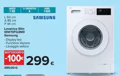 Samsung - Lavatrice Slim WW70FG3WO