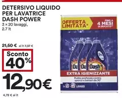 Dash - Detersivo Liquido Per Lavatrice Power