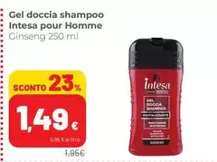 Intesa - Gel Doccia Shampoo Pour Homme Ginseng