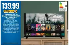Telefunken - Televisore 32" HD Smart TE32900B53I2D