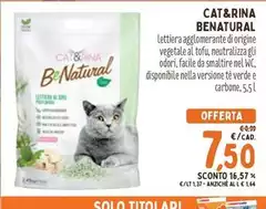 Origine - Benatural Lettiera Agglomerante Di Noine Vegetale Al Tout