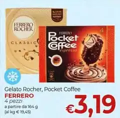 Ferrero - Gelato Rocher, Pocket Coffee