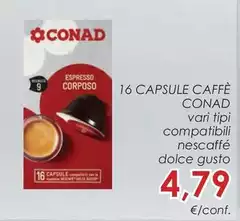 Conad - 16 Capsule Caffè