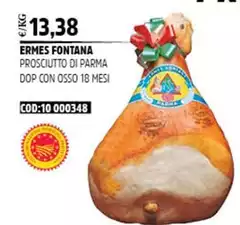 Ermes Fontana - Prosciutto Di Parma DOP Con Osso 18 Mesi Ermes Fontana - Prosciutto Di Parma DOP Con Osso 18 Mesi