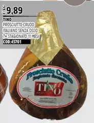 Tino - Prosciutto Crudo Italiano Senza Osso 7+ Stagionato Tino - Prosciutto Crudo Italiano Senza Osso 7+ Stagionato