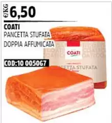 Coati - Pancetta Stufata Doppia Affumicata Coati - Pancetta Stufata Doppia Affumicata