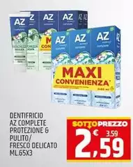 Az - Dentifricio Complete Protezione & Pulito/Fresco Delicato