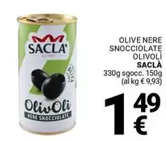 Saclà - Olive Nere Snocciolate Olivoli