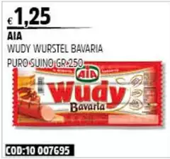 Aia - Wudy Wurstel Bavaria Puro Suino Aia - Wudy Wurstel Bavaria Puro Suino