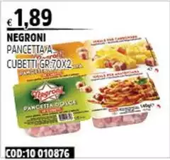 Negroni - Pancetta A Cubetti Negroni - Pancetta A Cubetti