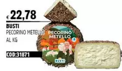 Busti - Pecorino Metello Busti - Pecorino Metello