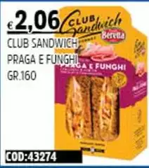 Beretta - Club Sandwich Praga E Funghi Beretta - Club Sandwich Praga E Funghi