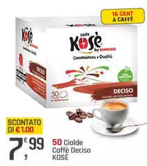Kosè - Cialde Caffè Deciso